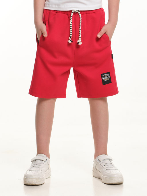 Шорты для мальчика свободного кроя 22-7636 красный - Mini maxi фото 5