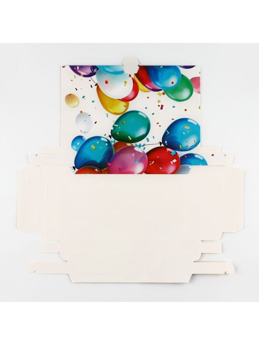 Цена за 5 шт. Коробка для шоколада с местом для денег «С Днём рождения», 20 х 2 х 12 см