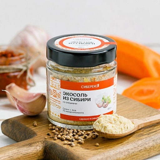 Экосоль из Сибири со специями 200 г - Сибереко фото 3