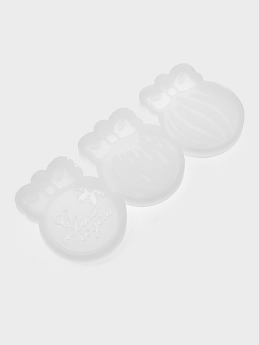 Силиконовая форма Ёлочные игрушки, 3 шт., прозрачная