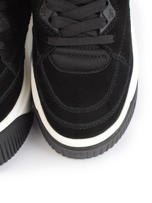 05-A501-1 BLACK Кроссовки женские (натуральная замша)