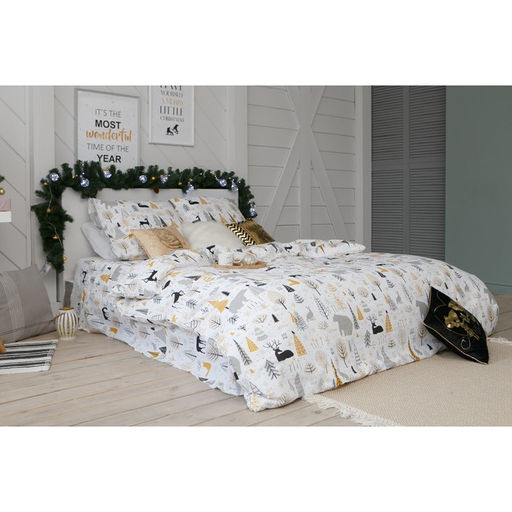 Постельное белье Этель Дуэт Let it snow (вид 1) 143*215 см - 2 шт, 240*220 см, 70*70 см - 2 шт  фото 8