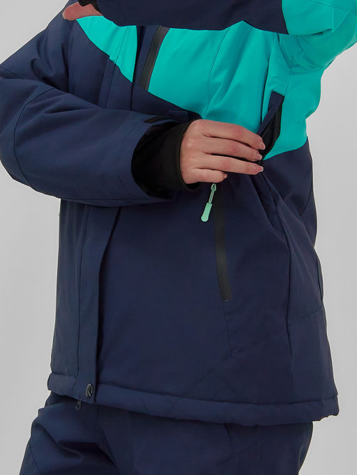 Горнолыжный костюм женский зимний бирюзового цвета 0707Br - Chunmai фото 16