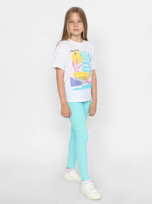 CRB wear/ CSJG 63876-20-421 Футболка для девочки,белый/Ex.Cherubino  фото 3