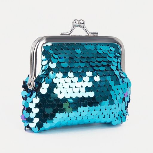 Кошелёк на фермуаре, цвет бирюзовый/синий - Simaland фото 6