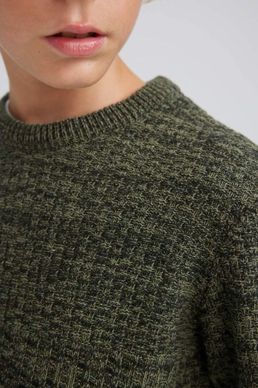 Свитер с круглым вырезом для мальчика - Defacto фото 5