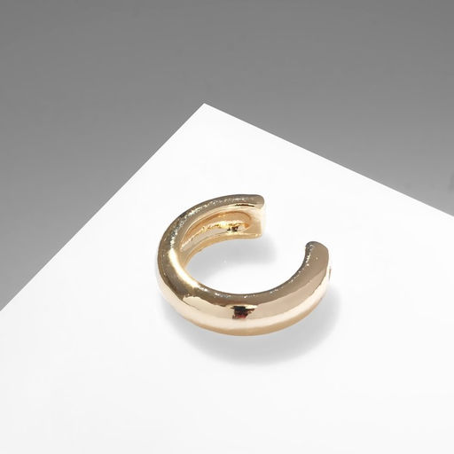 Серьга Кафф минимал, цвет золото - Queen fair фото 2