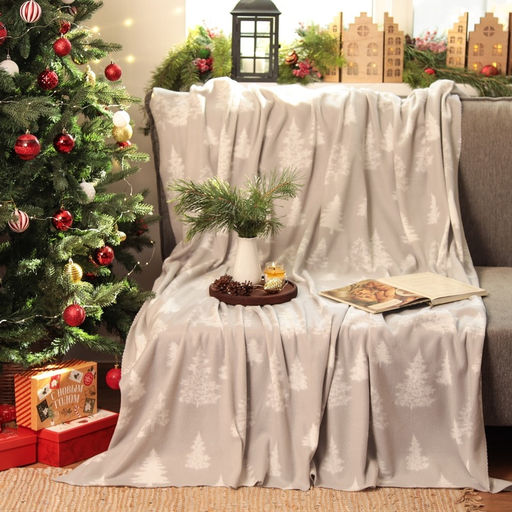 Плед флисовый новогодний «Экономь и Я. Ёлочки», 150×200 см, 160 г/м²