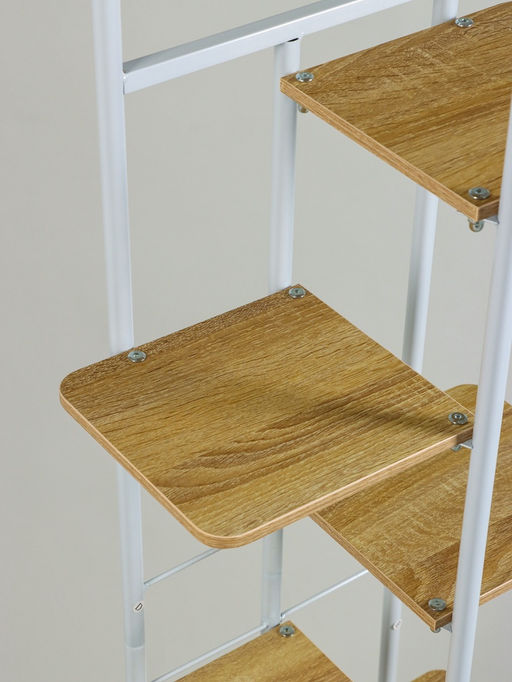 Подставка для цветов Greengo, 5 полок, 36×23×94 см, напольная, каркас металл, полки МДФ, белая