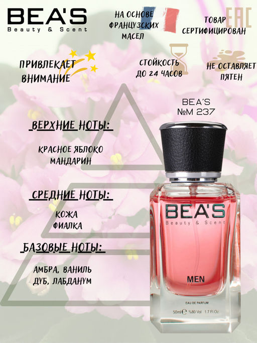 Парфюм Beas 50 ml M 237  Men  фото 2