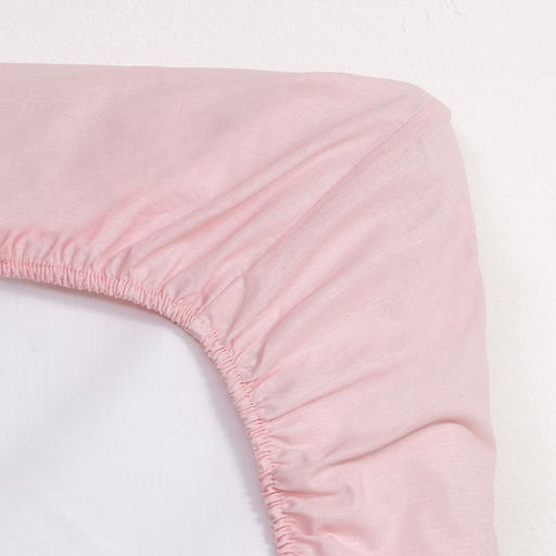 Простыня на резинке Этель 180*200*25, цв.розовый, поплин 125г/м2  фото 3