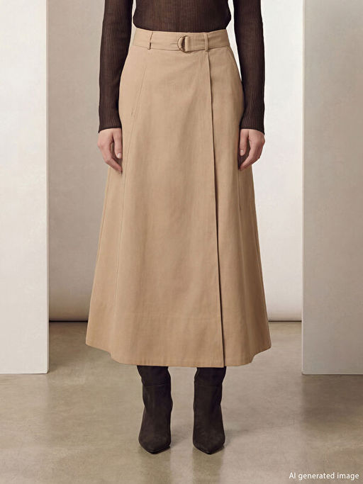 Beli Kemerli Kargo Etek