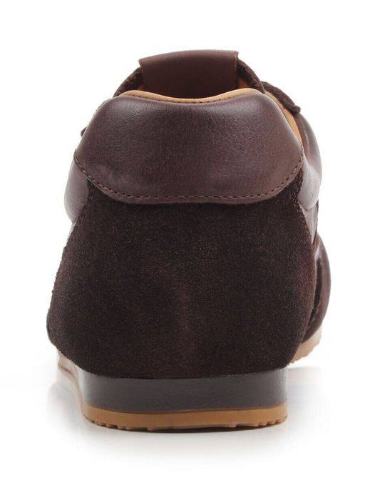 03-A885-5 BROWN Кроссовки женские (натуральная кожа, натуральная замша)