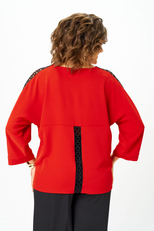 Блуза Rumoda 2274-Р красный дл. р.  фото 7