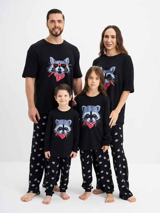 Пижама для мальчика с принтом Енот - Kogankids фото 32