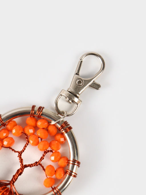 Брелок ловец снов «Древо жизни», 19 см, оранжевый