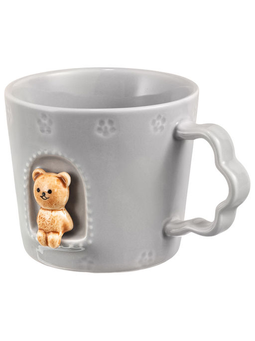 Кружка 250 мл 12*9,5*7,5 см "Медвежонок в домике" фарфор