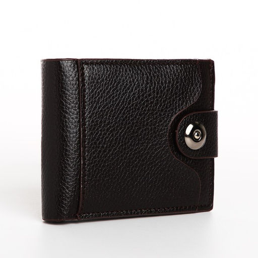 Портмоне мужское «Фади», на магните, отдел для купюр, для карт, для монет, коричневое