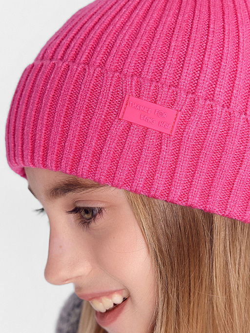 Шапка для девочек розовая - Mark formelle фото 9