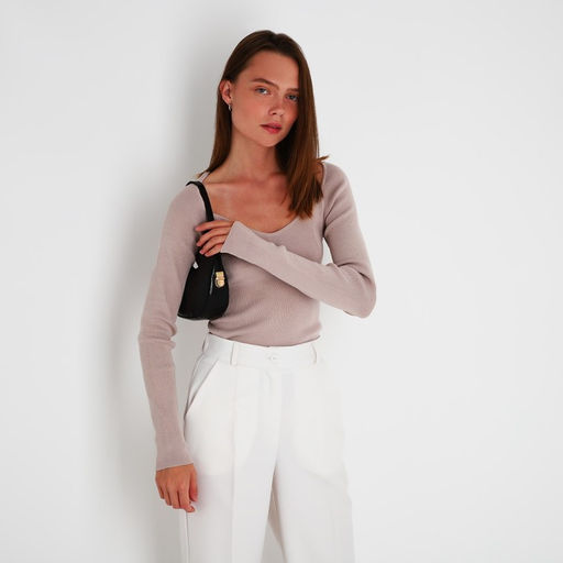 Сумка-багет на молнии, цвет чёрный - Simaland фото 7