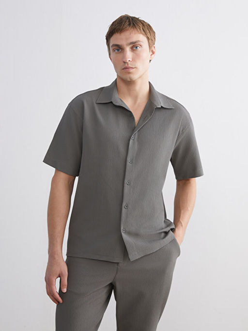 Rahat Kal?p K?sa Kollu Erkek G?mlek