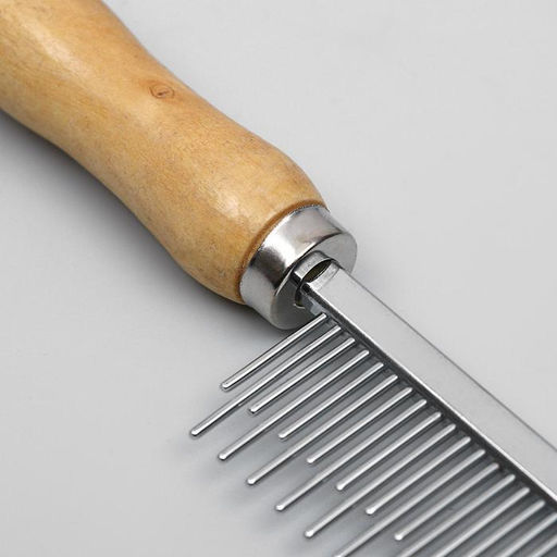 Расчёска-разнозуб Wood с деревянной ручкой, 20 х 3 см - Пижон фото 2