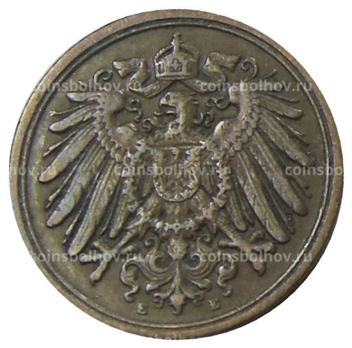 Монета 1 пфенниг 1911 года Е Германия