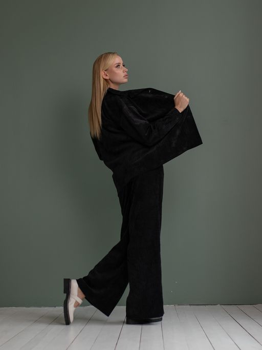 вельветовая рубашка 990-0578 - Трика фото 8