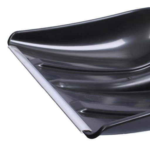 Лопата пластиковая, ковш 420 × 410 мм, с алюминиевой планкой, алюминиевый черенок, «Белый Медведь»