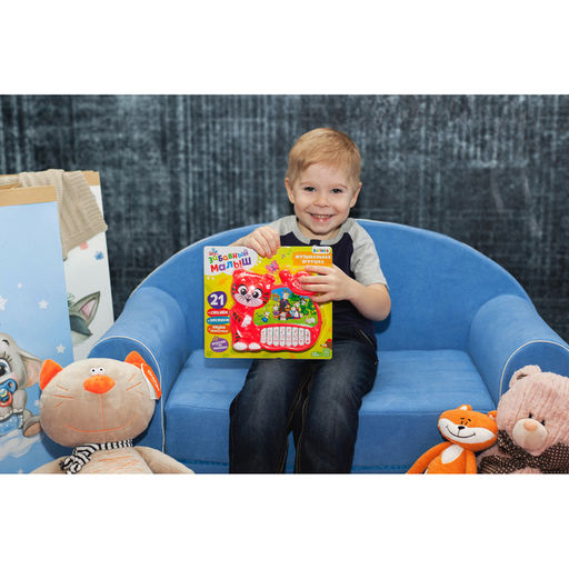 Музыкальная игрушка-пианино Забавный малыш, ионика, 4 режима игры, работает от батареек - Zabiaka фото 4