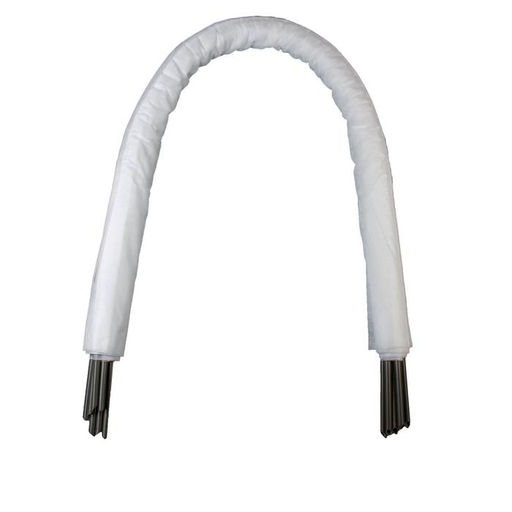 Парник прошитый, длина 6 м, 7 дуг из пластика, дуга L=2.4 м, d=16 мм, спанбонд 35 г/м², «уДачный»