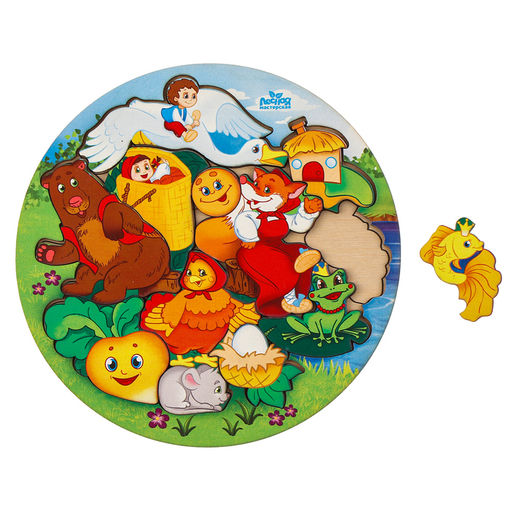 Рамка - вкладыш «Русские народные сказки», 12 деталей, 25×25 см