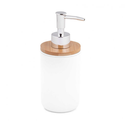 Дозатор для жидкого мыла п/эт. "Бамбук" (белый)