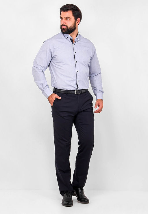 Сорочка мужская длинный рукав BERTHIER BGT015409/Fit-Rb(0-1)