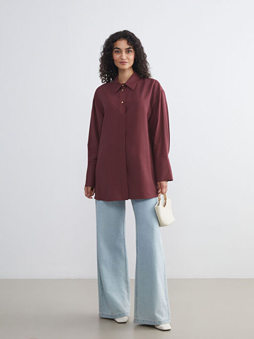 Dokulu Kad?n G?mlek Tunik