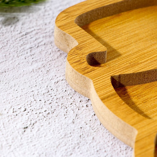 Менажница новогодняя деревянная Снеговик, 28.8?18.4 см