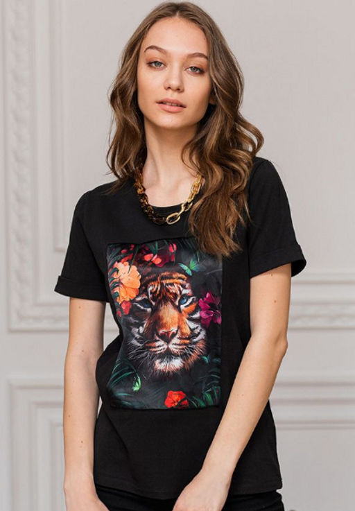 Футболка с шёлковой вставкой FSK112 - Sahar art lab фото 11