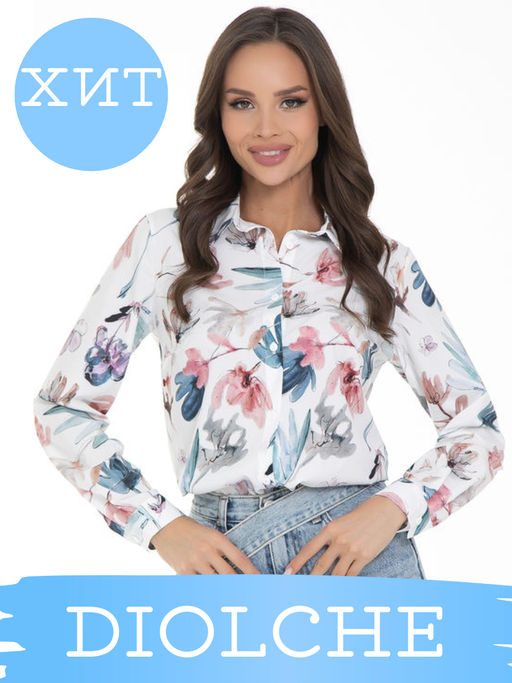 Рубашка Жаклин (акварель) - Diolche фото 14
