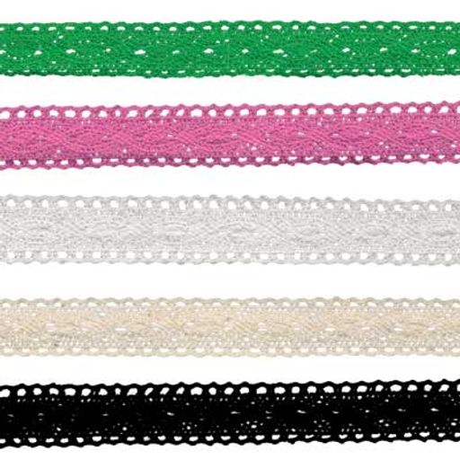 Gamma кружевная лента 13 мм HVK-36 в рулоне 22.8 м 0.5 СК/Распродажа