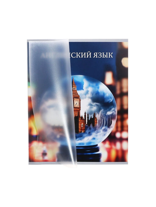 Тетрадь предметная Calligrata TOP «Школьный стиль», 48 листов в клетку Английский язык, со справочным материалом, пластиковая обложка, блок офсет