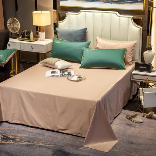 КПБ Mency однотонный с вышивкой MENO018 Евро