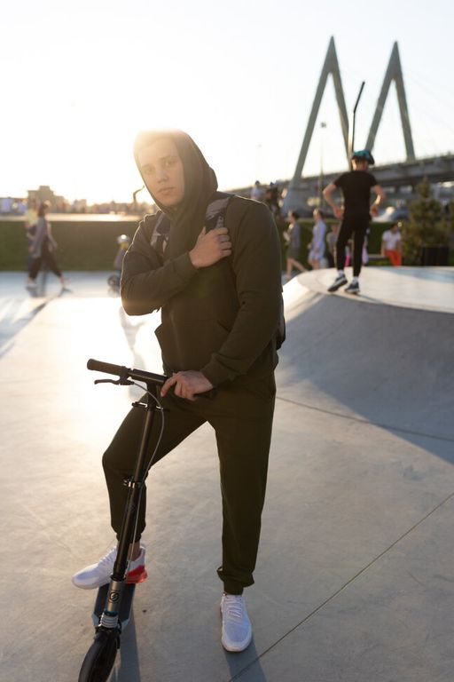 футер 2х нитка Костюм c толстовкой мужской ЦВЕТ ЧЕРНЫЙ! - Knitka wear фото 4