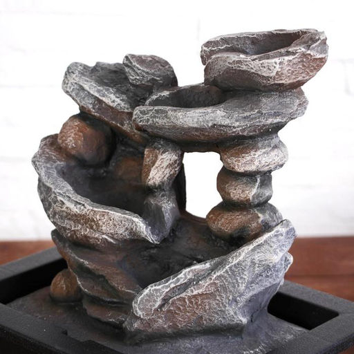 Фонтан настольный «Томирис», пещера, 18×25 см, с подсветкой, без шарика