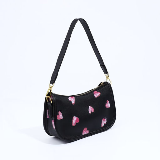 Сумка-багет на молнии, цвет чёрный - Simaland фото 2