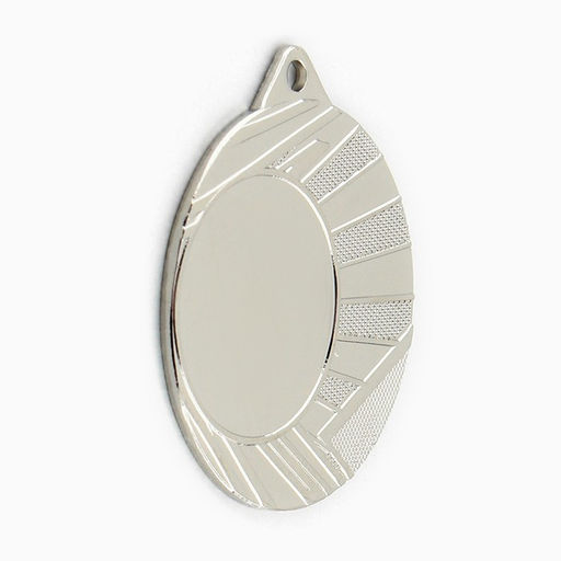 Цена за 2 шт. Медаль под нанесение, d=4 см Цвет серебро. Без ленты