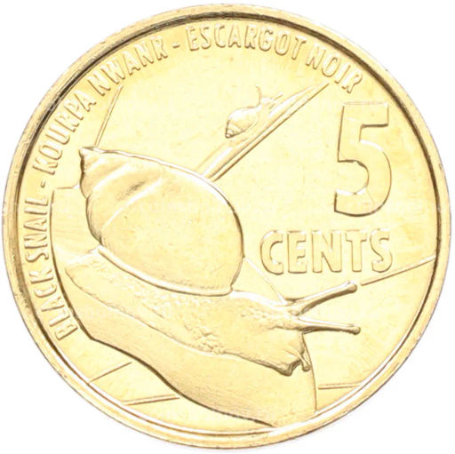 Монета 5 центов 2016 года Сейшелы
