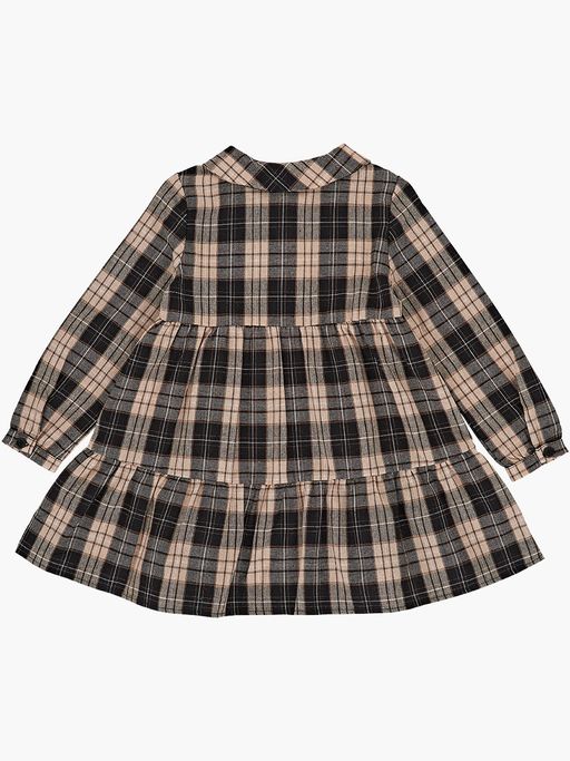 Платье в клетку UD 6831 беж-черн клетка - Mini maxi фото 7