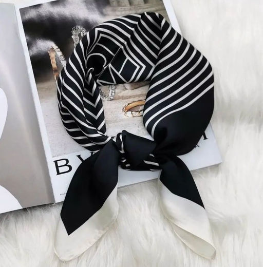 K13590 Платок 90/90 хлопок, вискоза ЧЕРНЫЙ