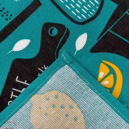 Цена за 5 шт. Полотенце кухонное Счастье есть, 35х60 см - Доляна фото 4