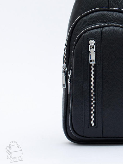 Рюкзак мужской кожаный 5055H black Heanbag